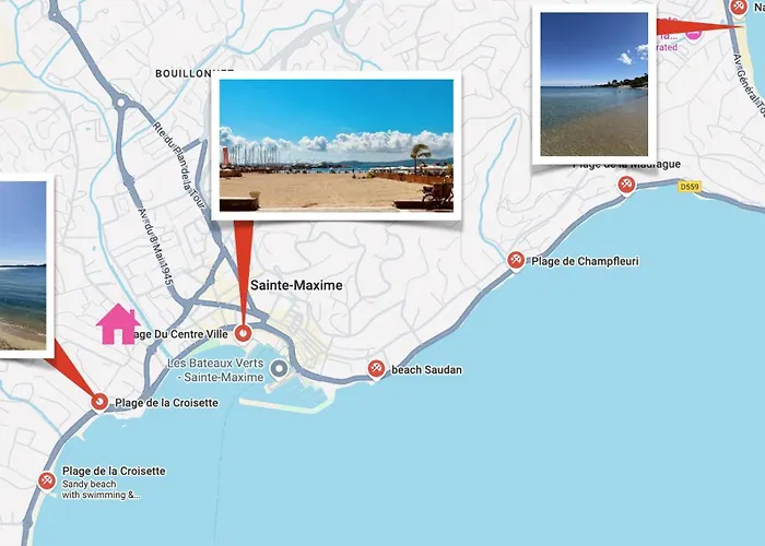 Avec Terrasse Sud Proche Bord De * Sainte-Maxime